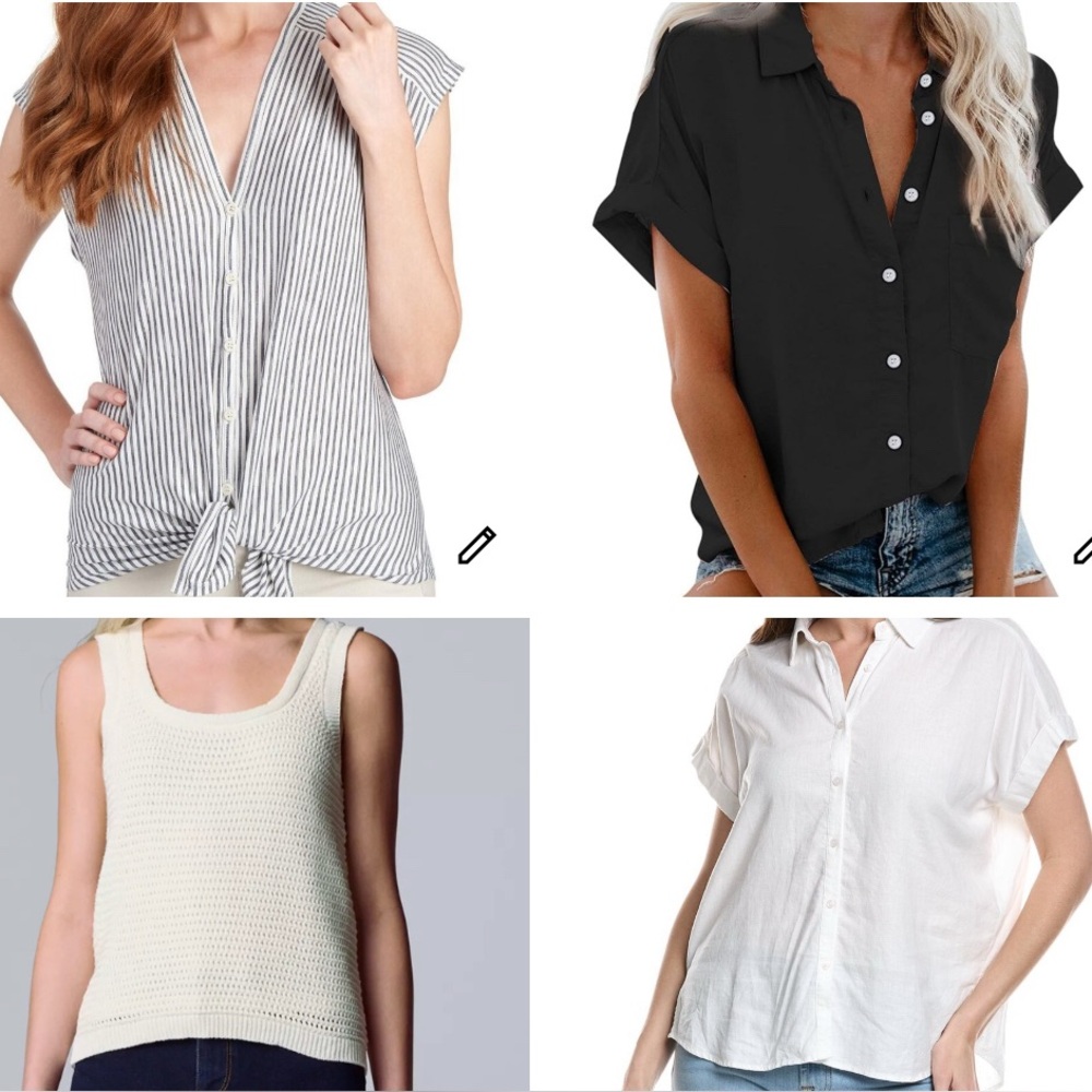 *BUNDLE OF 4* Basic Summer Tops Medium